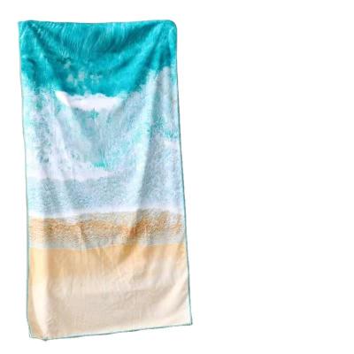 China Best selling QUICK DRY popular microfiber printed lady beach towel beach towel soft design for sale