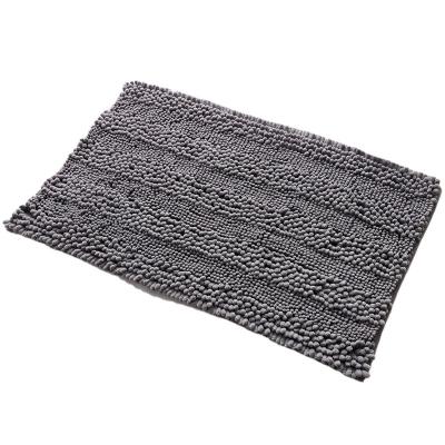 China 2022 Washable Newest Soft Factory Customized Non Slip Chenille Rug Bath Mats for sale