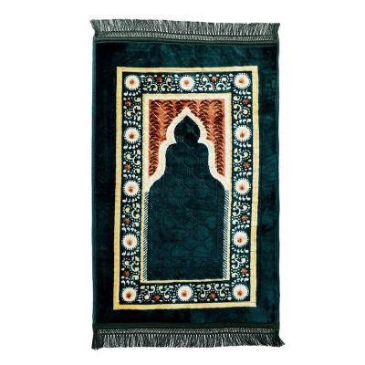 China High Quality Soft Islamic Travel Washable Polyester Tassel Rug Turkey Prayer Rug Customized Muslim Prayer Mat for sale