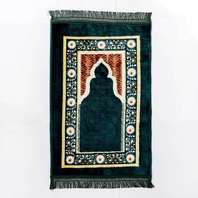 China 2022 Non-Slip Islamic Prayer Mats Prayer Mats Foldable Washable Travelers Blankets for sale