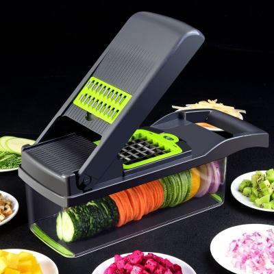 China Sustainable Multifunctional Kitchen Tool Accessories 13 Pcs Onion Dicer Food Slicer Potatoes Peeler Julienne Cutter Vegetable Chopper for sale