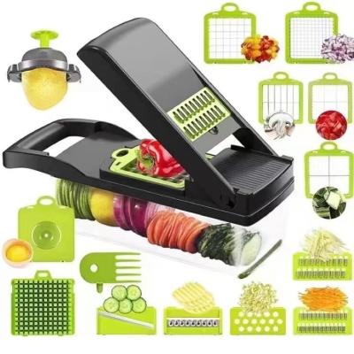 China Sustainable Hot selling kitchen gadget multifunctional grater fruit onion cutter dicer manual salad slicer of vegetable chopper slicer for sale