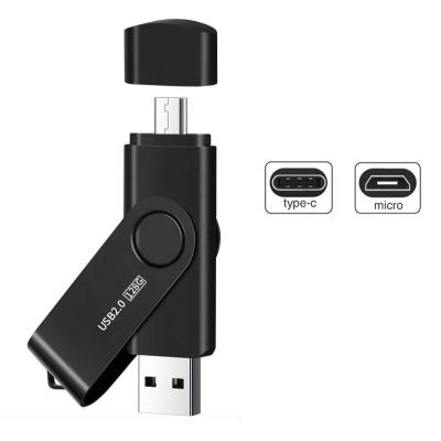 China Metal+Plastic XC OTG USB Flash Drive 128GB 64GB 32GB 16GB 8GB 4GB 2GB Pen Drive Smartphone Pendrive OTG 2.0 USB for sale