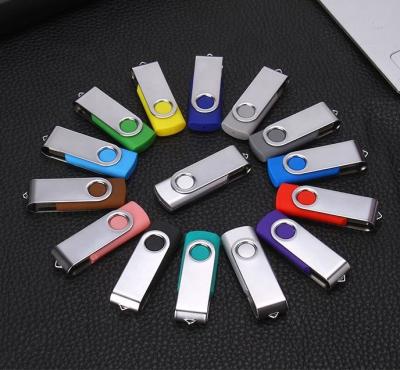 China wholesale custom usb 2.0 dongle aluminum alloy logo 3.0 flash usb 57*18.5*10.5mm pivot usb drive 2gb 4gb 8gb 16gb 32gb 64gb 128gb 256gb for sale