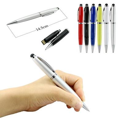 China Ballpoint Pen Teacher Gift Cle Usb 3.0 Pen USB Sticks Touch Screen Function Stylus Ballpoint Pen 2.0 Memoria Wholesale USB 16 Gb for sale