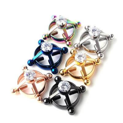 China New DingYi FASHION Sex Toys Can Be Adjusted Without Nipple Clip 316 Stainless Steel Piercing Nipple Ring for sale