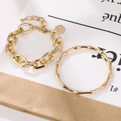 China Europe and the United States resonate YI 2021 ancient costume coin ways jewelry reenactment multilayer chains, bamboo chain bracelet with exaggerated for sale