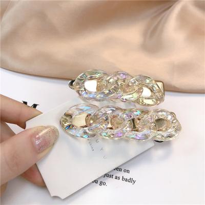 China 2021 Ding YI Girl Contracted Temperament Chain Platypus Clip Clip Headdress Lovely Headdress Hairpin DY-0114 for sale