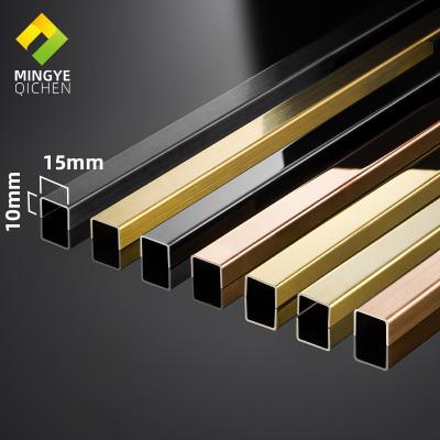 China 10*15mm SS Modern U Channel Tile Edge Trim 304 Stainless Steel 8k Mirror Tile U Trim for sale