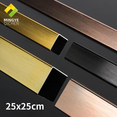 China V Channel Metal Profile Corner Wall Guard Corner Trim 25mm Modern V Shape Aluminum Ceramic Tile Edge Trim for sale