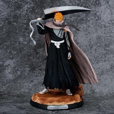 China Japan 34cm Anime Pvc Model Figures Toy Doll Kurosaki Ichigo Bleach Action Figures for sale