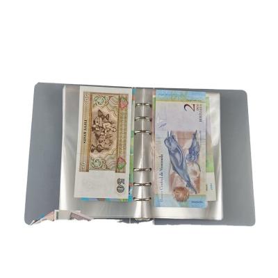 China Security 100 Pieces Commemorative Small Paper Money Bag Coin Collecting Book Banknote Collection Protection Placing Blank Book for sale