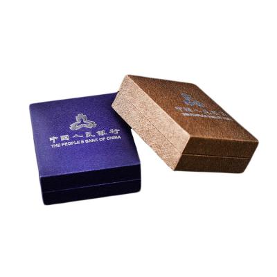 China Special Paper Handmade Customized Plastic Box For Storing Coin Display Commemorative Gift Storage Box for sale