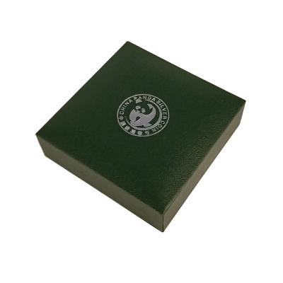 China Safe Collectors Plastic Box Coins Show 45mm Green Luxury Plastic Fancy Gift Silver Coin Box for sale