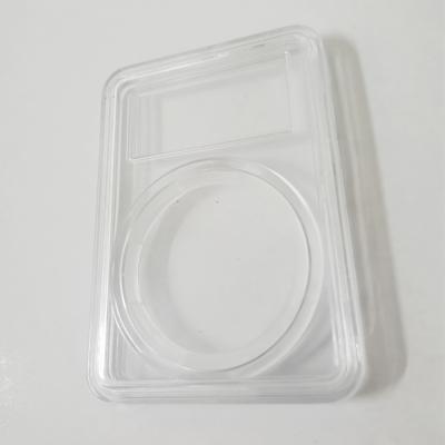 China Safe Custom Design Hot Sale 38.5mm FlatClear Transparent Commemorative Packaging Coin Presentation Box for sale