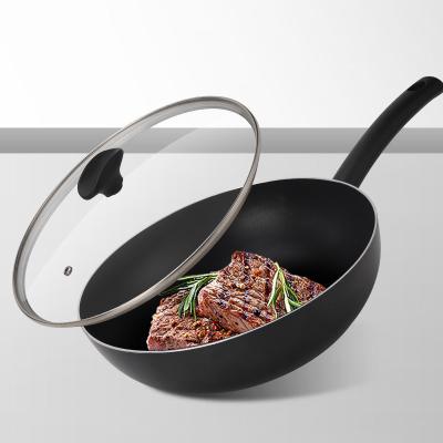 China New Customization 2022 Viable Non Stick Aluminum Cookware Frying Pan Die Casting Wok Pan Cooking Pan for sale