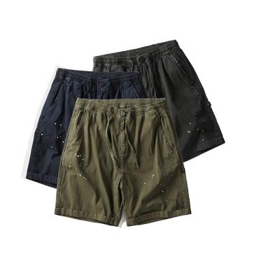 China Hot Custom Factory Sale Anti-wrinkle Graffiti Print Cotton Multi Pocket Beach Cargo Shorts for sale