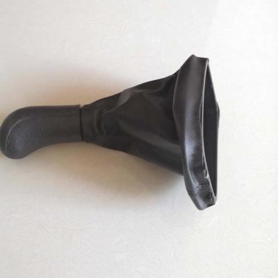 China Factory Directly Sale Leather Shift Lever Car Parts Gear Knob With Black Leather Car Gear Shift Cover 5SPEED forSKODA for sale