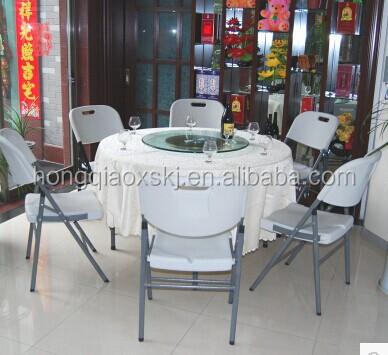 China 2014 Hot Sale DINING TABLE 5ft Plastic Round 60inch Banquet Table with 8 seater for sale