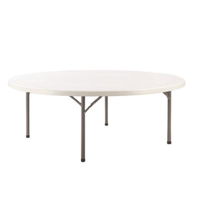 China Outdoor Plastic Folding Table 1.8m Round Banquet Table For Wedding Restaurant Hotel for sale