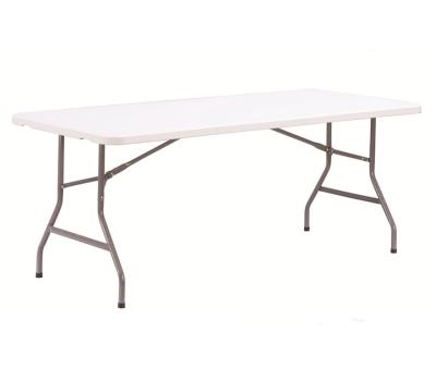 China Easy carry 183CM 6FT morden cheap outdoor wedding rectangular plastic folding dining table for party picnic for sale