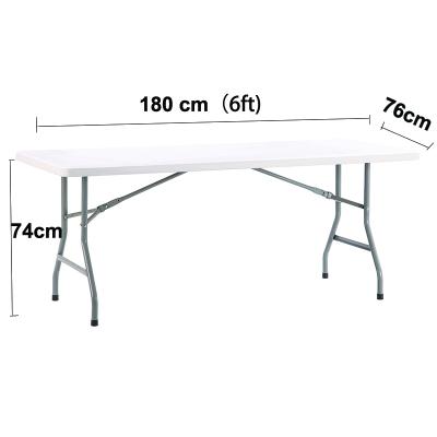 China Eco-freindly 6ft plastic blow molding folding table /outdoor camping table/wholesale garden furniture for sale