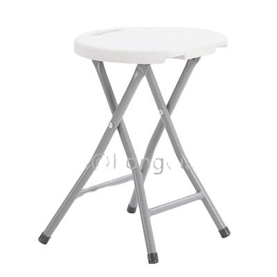 China Mini Foldable Study Durable Round Stool / Simple Style Folding Round Chair for sale