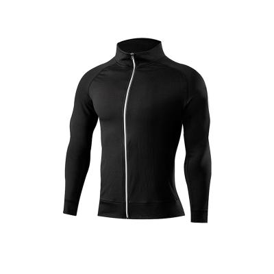 China Breathable Winter Duffle Mens Jacket 100%Polyester Sports Plain Gym Custom Zipper Running Training Sports for sale