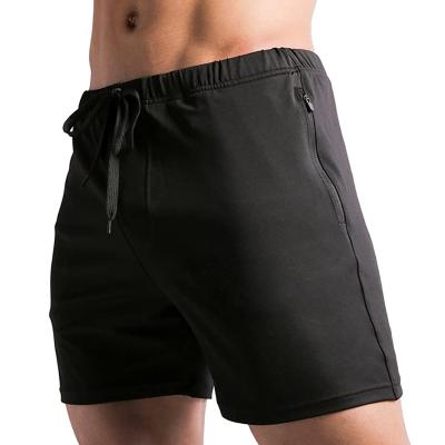 China Supplier Wholesale Men's Breathable Shorts Bodybuilding Running Workout Tight Zipper Lifting Pouch Plus Size Black for sale