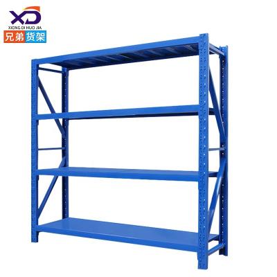 China Dismountable Four-Layer Height Adjustable Multi-Function Combination Rack Medium Shelf Home Warehouse Factory Assembly Storage Rack for sale