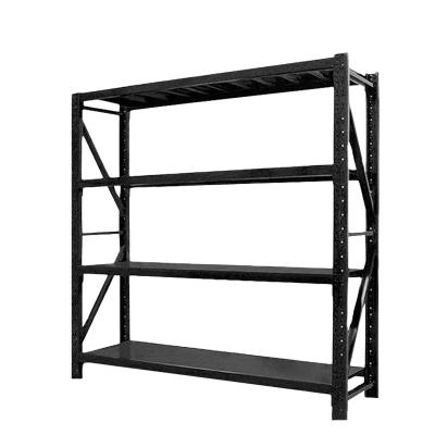 China Food Warehouse Metal Racks Multi-Layer Floor Household Storage Warehouses Thickened Heavy Duty Iron Racks Storage Shelves 2000*600*2000mm for sale