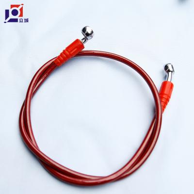 China Wholesale High Quality Red Stainless Steel Corrosion Resistant Braided Custom Color Brake Hose Fitting for sale