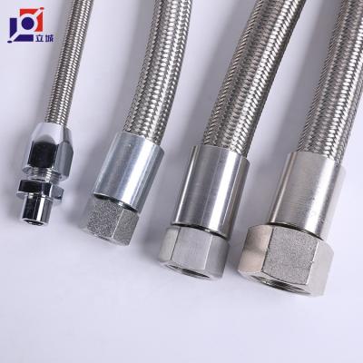 China Corrosion Resistant Stainless Braided Motorcycle Corrugated PTFE Hose Car And Motorcycles Brake Hoses Finished for sale