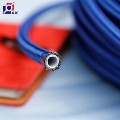 China Delivery heat resistant liquid cotton wrapped flexible steel wire braided rubber hose ptfe hose large for sale