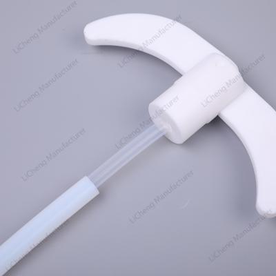 China Lab Equipment 250mm-700mm PTFE Stirrer Rod Messy Person with Two Foldable Blades PTFE-P7 for sale