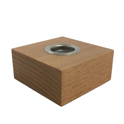 China Hot Selling New Design Decoration Wooden Reed Diffuser Cap Screw Square Wooden Lids for sale