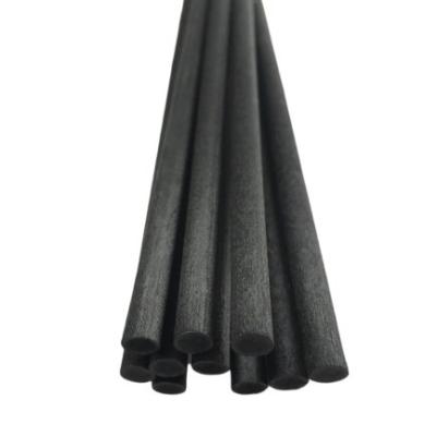 China Viable 4mm D 25cm L Classic Black Free Glue Fiber Reed Sticks Diffuser for sale