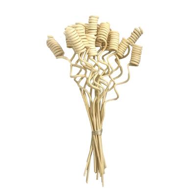 China Low MOQ Workable Different Curly Shape Rattan Stick Diffuser Decoration for sale