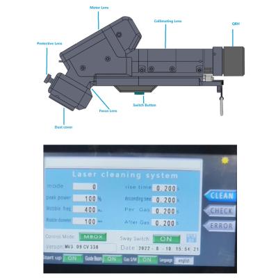 China 1500W Handheld Single Motor Laser Cleaning Machine for Cleaning Steel and Stainless Steel for sale