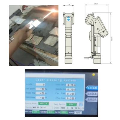 China 2000W Handheld Single Motor Laser Cleaning Machine with QBH Fiber Connector for sale