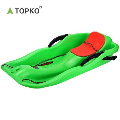 China Fun TOPKO Winter True Bike Scooter Sled Red Blue Plastic Brake Adult Material Color Snow Tire Ski Sled for sale