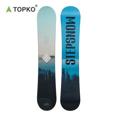 China Snow Plowing Adult Skiing & Wooden Board TOPKO Cross Country Custom Printed Pattern Ski Board for sale