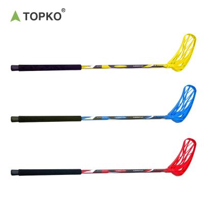 China Lightweight Aluminum Alloy Hockey (Shaft) TOPKO Outdoor Floorball Stick PP Lightweight Kids Home Floorball Stick for sale