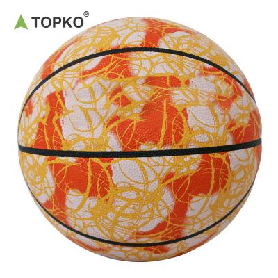 China Sports Training TOPKO Wear Resistant Basketball Butyl Coating Junior Basketballs Great for Indoors and Outdoors High Quality Basketball Ball for sale