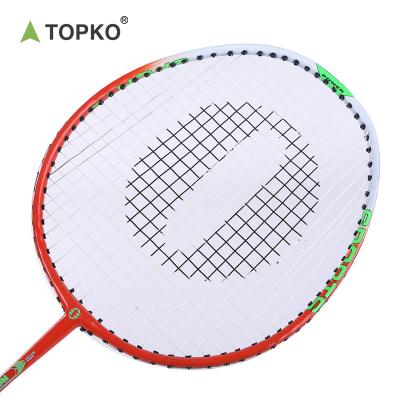 China Durable Type TOPKO Outdoor Backyard Games Iron Badminton Rackets Durable Lightweight Professional Badminton Rackets for sale