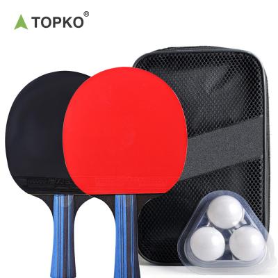 China High Quality Professional Poplar+sponge+rubber Topko Table Tennis Paddle Table Tennis Bats For Training Table Tennis Rackets for sale