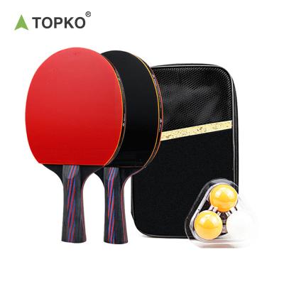 China High Quality Professional Ayous Topko Ping Pong Paddle Table Tennis Bats Double Sided Reverse Tape Ping Pong Paddles for sale