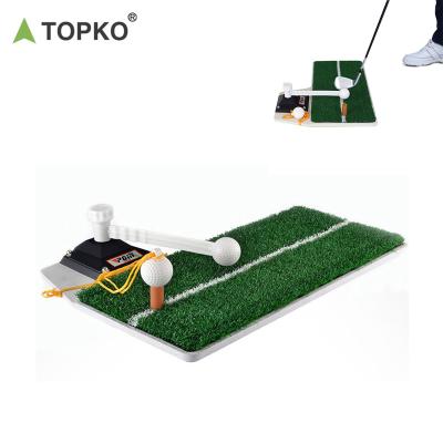 China Turf Plus TOPKO Environmentally Friendly Rubber Thick Unique Turf Golf Swing Mat Park Garden Yard Learners Hitting Protective Stretch Training Equipment Golfing With 360 Degree Rotating Ball for sale