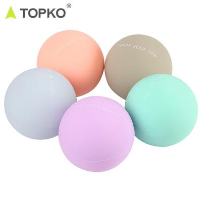 China TOPKO Body Customized Logo Label Physiotherapy Silicone Massage Ball Set Wholesale Eco Friendly Private for sale