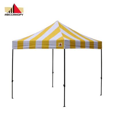 China UV-Resistant Outdoor Colorful Strips Tent For Party Beach Sunshade Yellow Shelter Tent for sale